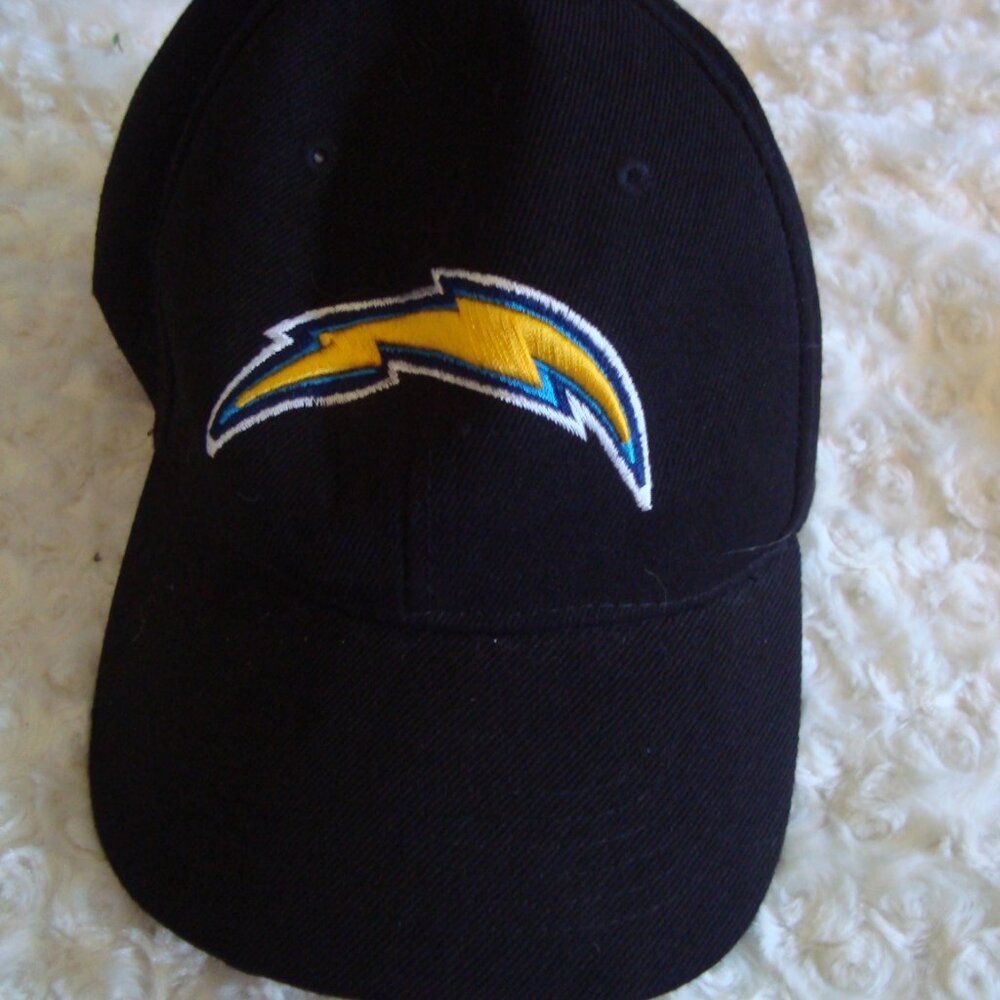 NFL Football SAN DIEGO/LA Chargers Black CAP HAT Pre-Owned